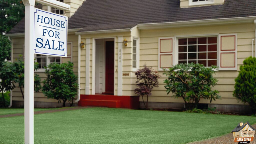 For sale sign in front of a residential property - Sell Your House Fast in Decatur TX